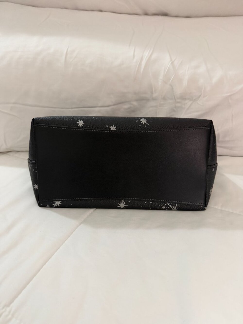 Coach Sadie Satchel Bag With Star Print (Black/Silver) - Picture 4 of 8